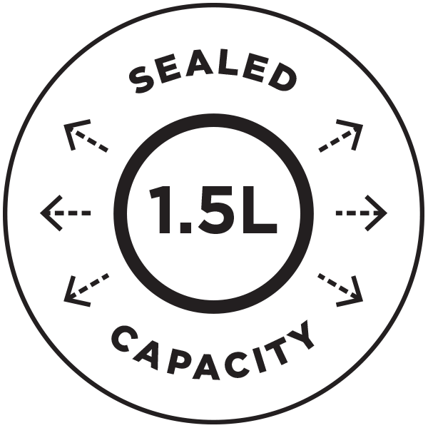 1.5L SEALED CAPACITY