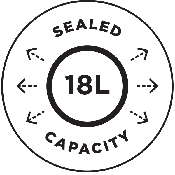 18L SEALED CAPACITY