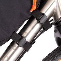 close up of the restrap frame bag straps